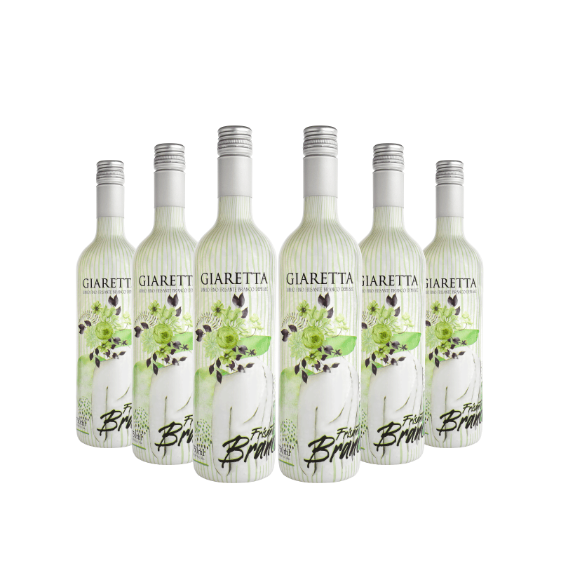 Vinho Fino Frisante Demi-Sec Branco Giaretta 750ml - Cx c/ 6 unidades